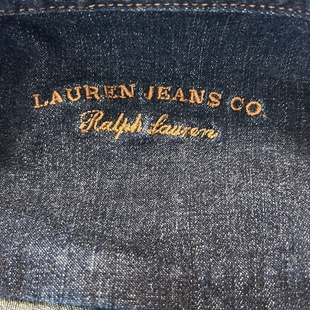 LAUREN Ralph Lauren Jean Jacket Womens Denim Trucker Jacket Pockets Sz XS - Picture 12 of 12